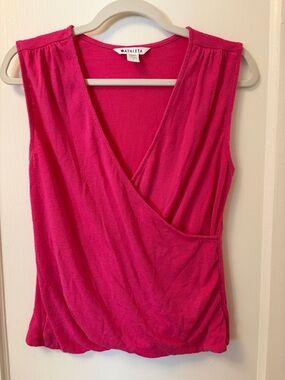 Athleta Women's Faux-Wrap Tank Top - Hot Pink